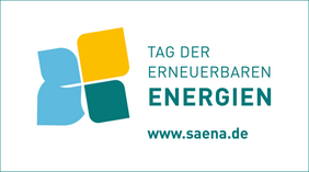 Logo der Veranstaltung und Text: Tag der erneuerbaren Energien" www.saena.de